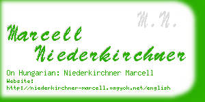 marcell niederkirchner business card